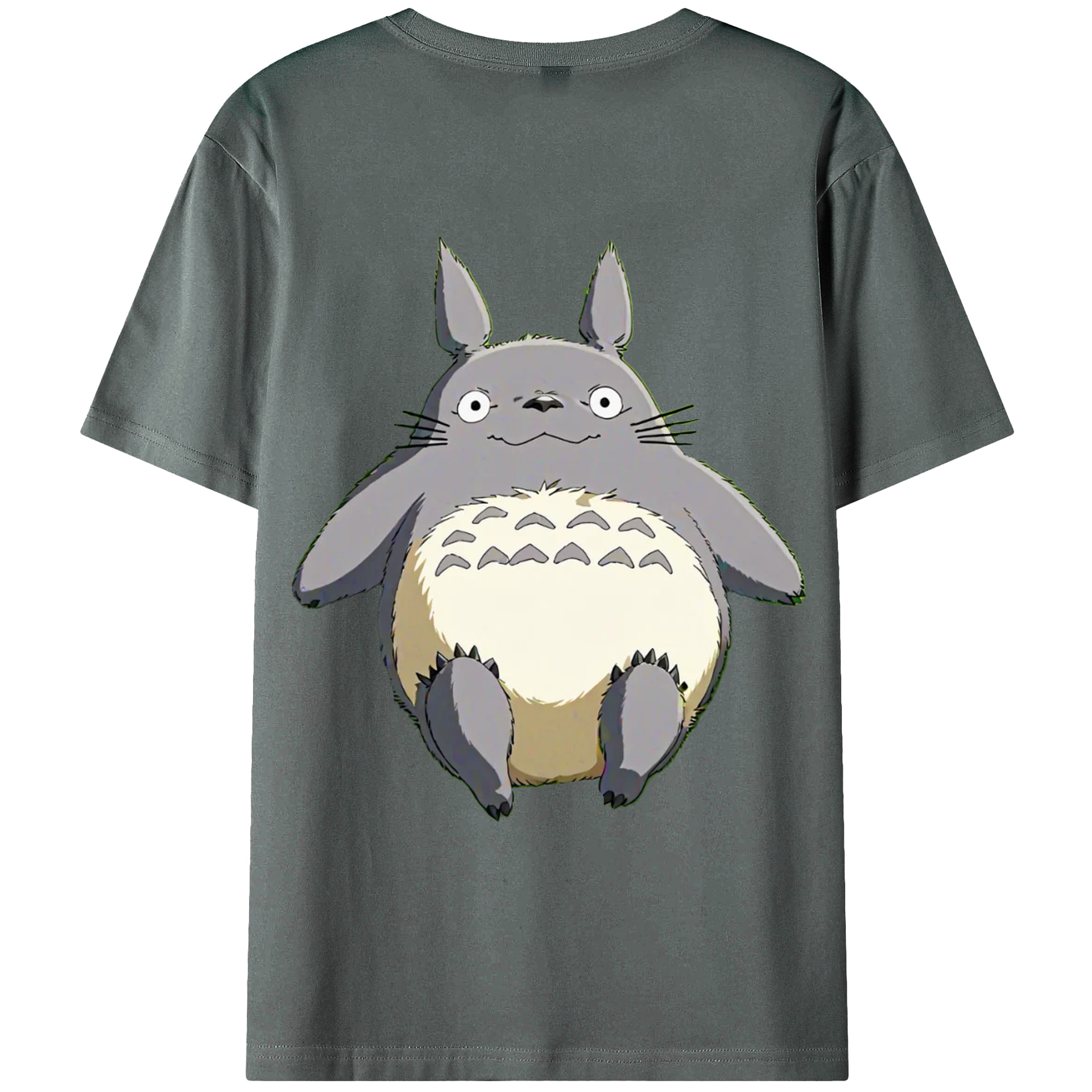 （画像用） となりのトトロ 草壁メイ 草壁サツキ My Neighbor Totoro Satsuki Kusakabe Mei Kusakabe 綿100％ メンズ半袖Tシャツ（バックプリント） 通気性